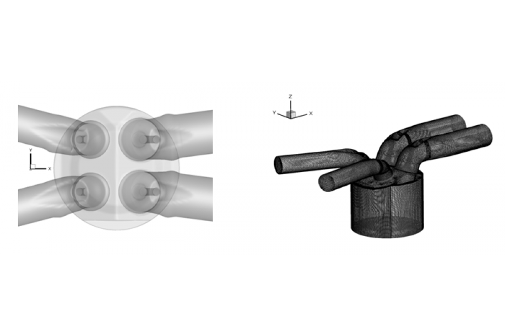 Figure 2: Complex engine geometry