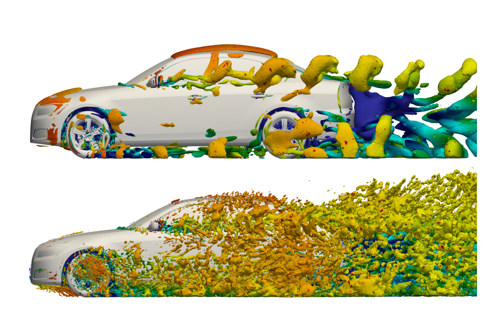 Ivan Joksimovic_Influence of Wheel Wake on Vehicle Aerodynamics: A Numerical Study using Eddy-Resolving Turbulence Models_Figure1