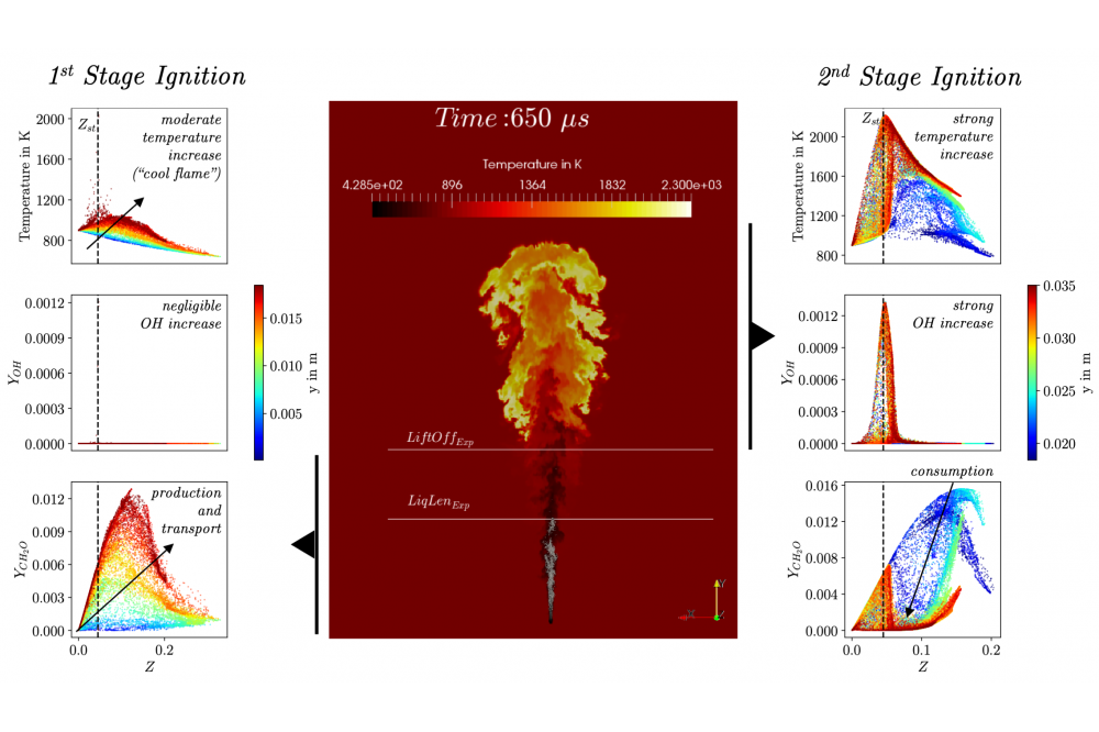 Simulation of high-pressure spray flames